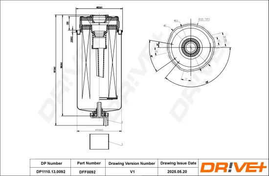 Kraftstofffilter Dr!ve+ DP1110.13.0092 Bild Kraftstofffilter Dr!ve+ DP1110.13.0092