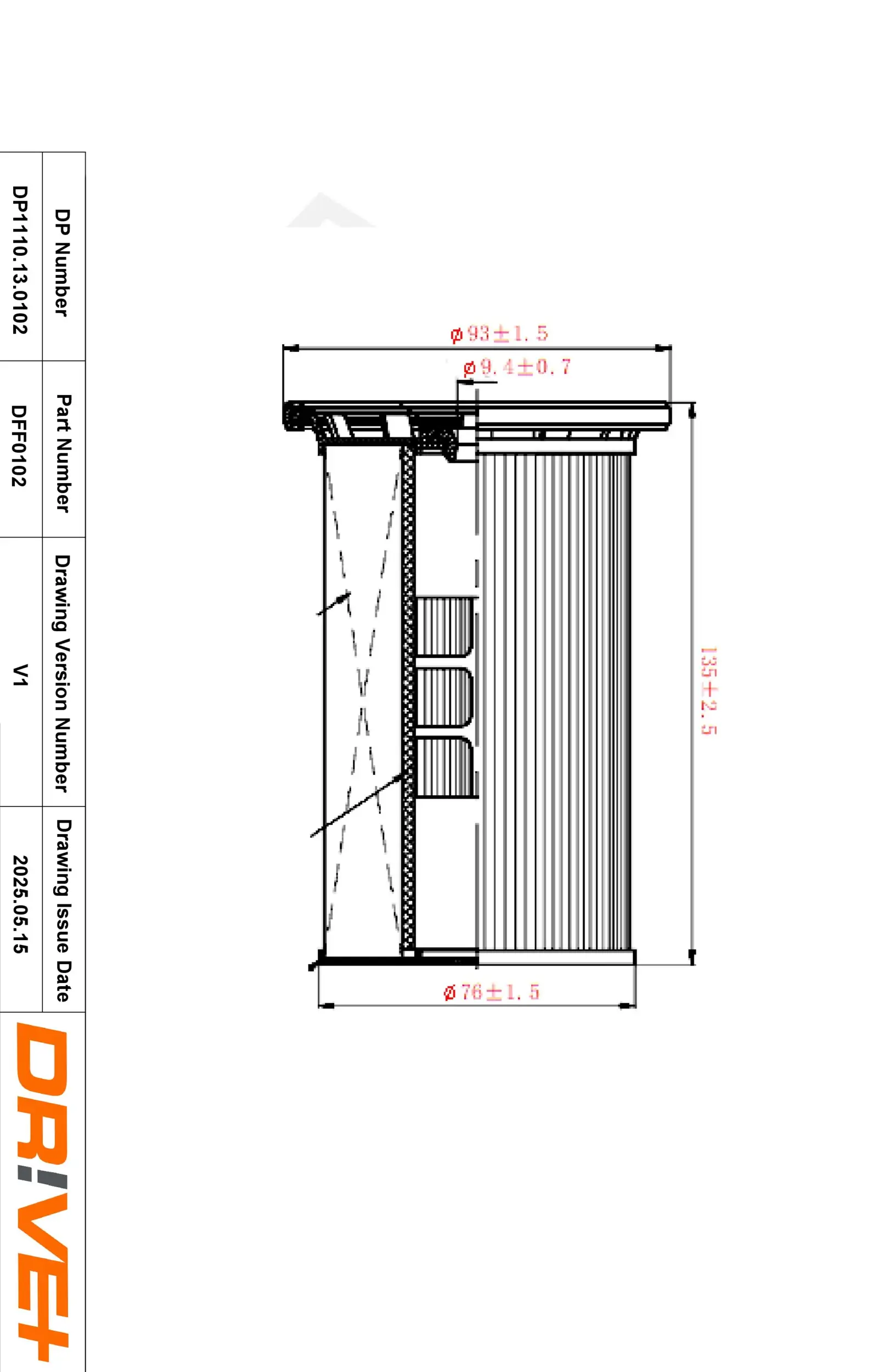 Kraftstofffilter Dr!ve+ DP1110.13.0102