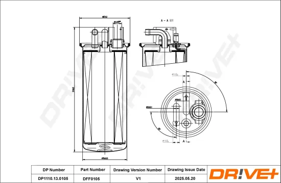 Kraftstofffilter Dr!ve+ DP1110.13.0105 Bild Kraftstofffilter Dr!ve+ DP1110.13.0105