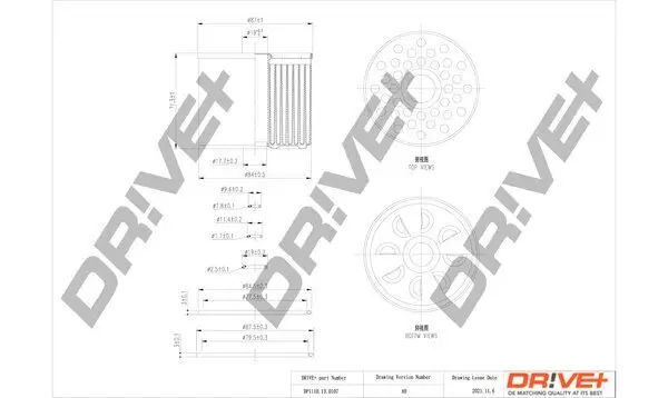 Kraftstofffilter Dr!ve+ DP1110.13.0107