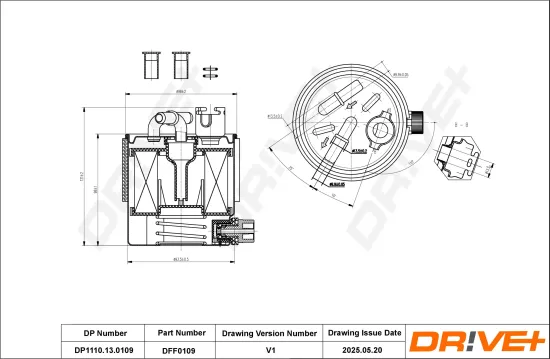 Kraftstofffilter Dr!ve+ DP1110.13.0109 Bild Kraftstofffilter Dr!ve+ DP1110.13.0109
