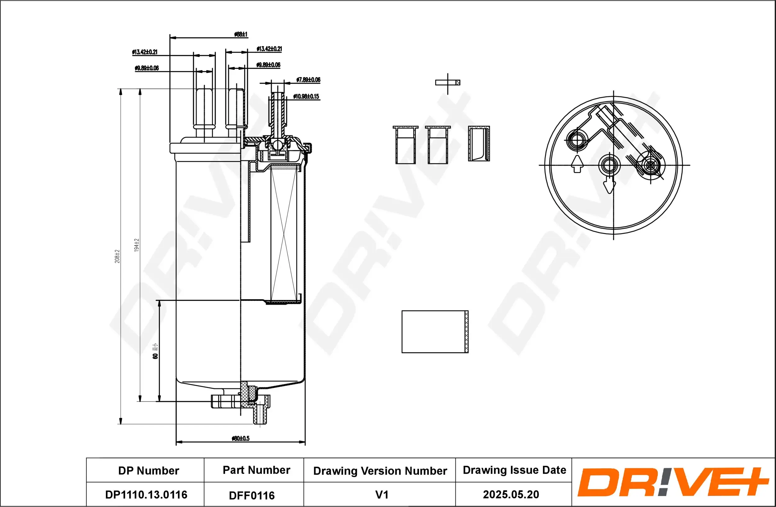Kraftstofffilter Dr!ve+ DP1110.13.0116