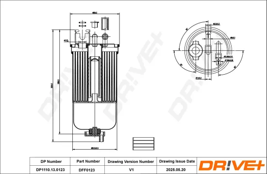 Kraftstofffilter DR!VE+ DP1110.13.0123 Bild Kraftstofffilter DR!VE+ DP1110.13.0123