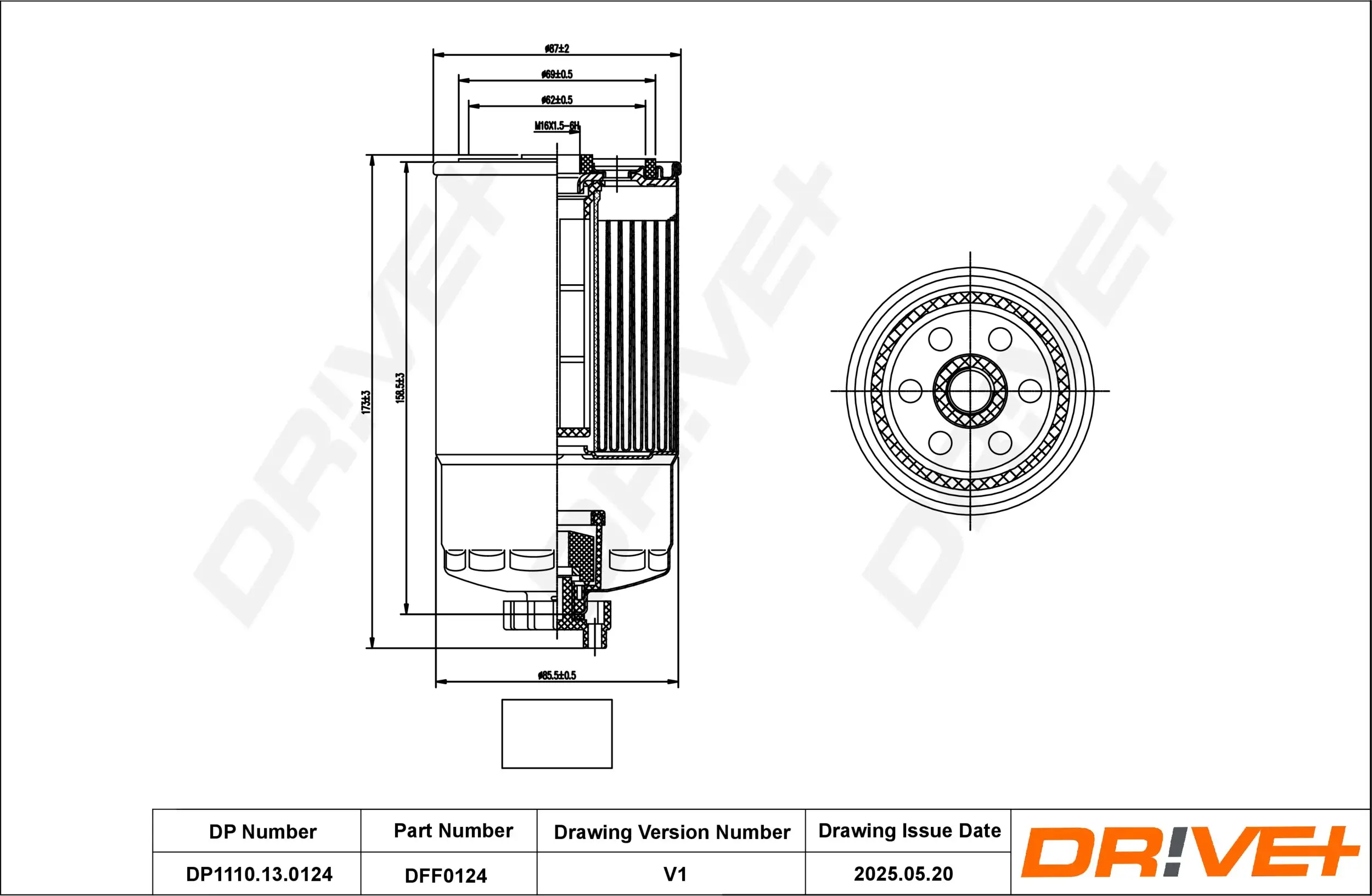 Kraftstofffilter Dr!ve+ DP1110.13.0124