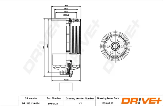 Kraftstofffilter Dr!ve+ DP1110.13.0124 Bild Kraftstofffilter Dr!ve+ DP1110.13.0124