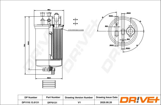 Kraftstofffilter Dr!ve+ DP1110.13.0131 Bild Kraftstofffilter Dr!ve+ DP1110.13.0131