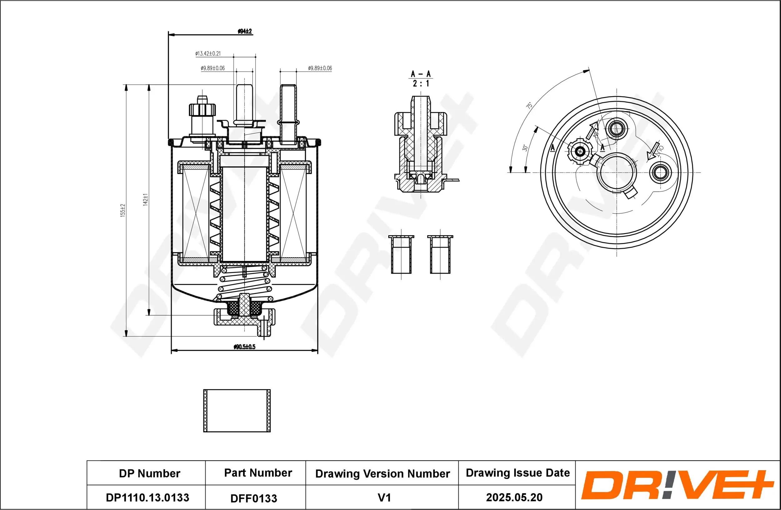 Kraftstofffilter Dr!ve+ DP1110.13.0133