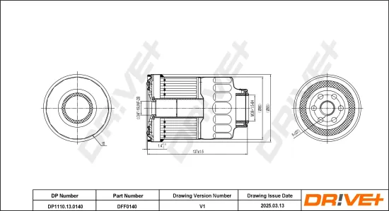 Kraftstofffilter Dr!ve+ DP1110.13.0140 Bild Kraftstofffilter Dr!ve+ DP1110.13.0140