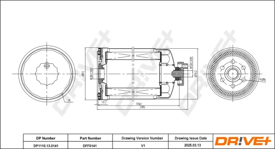 Kraftstofffilter Dr!ve+ DP1110.13.0141 Bild Kraftstofffilter Dr!ve+ DP1110.13.0141