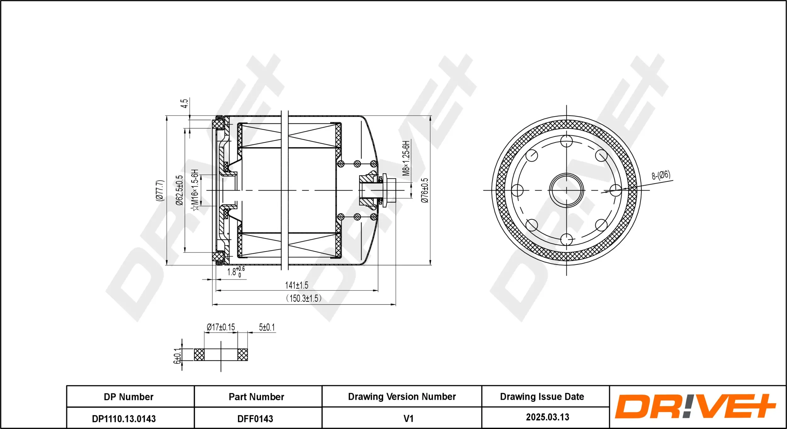 Kraftstofffilter Dr!ve+ DP1110.13.0143