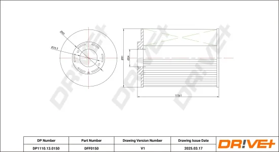 Kraftstofffilter Dr!ve+ DP1110.13.0150 Bild Kraftstofffilter Dr!ve+ DP1110.13.0150