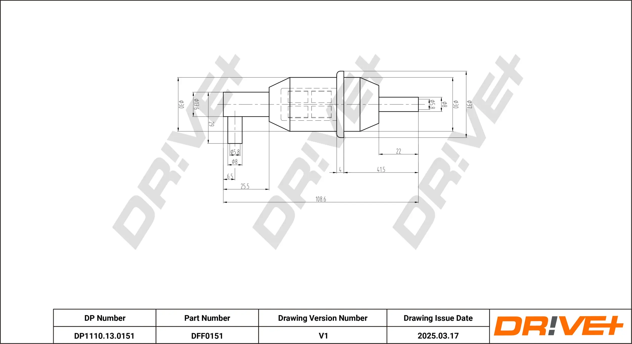 Kraftstofffilter Dr!ve+ DP1110.13.0151