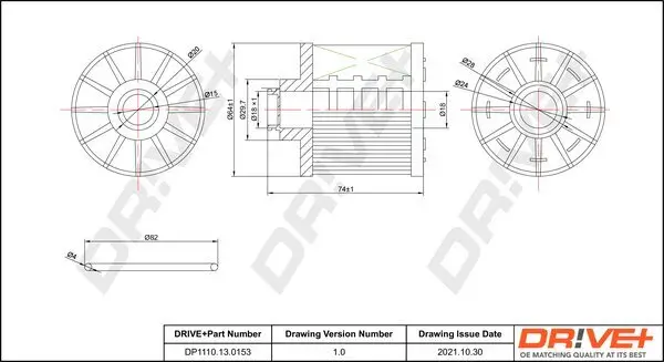 Kraftstofffilter Dr!ve+ DP1110.13.0153