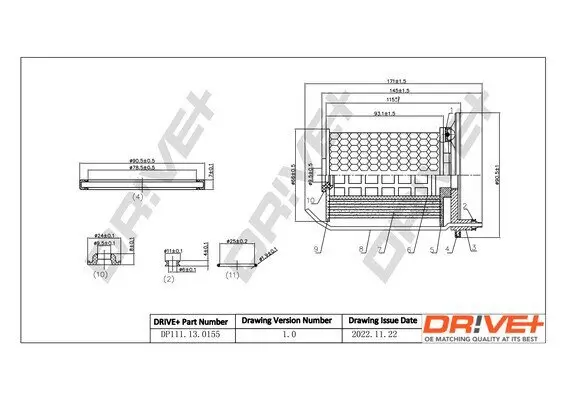 Kraftstofffilter Dr!ve+ DP1110.13.0155