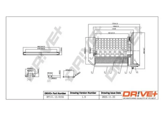 Kraftstofffilter Dr!ve+ DP1110.13.0155 Bild Kraftstofffilter Dr!ve+ DP1110.13.0155