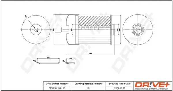 Kraftstofffilter Dr!ve+ DP1110.13.0156