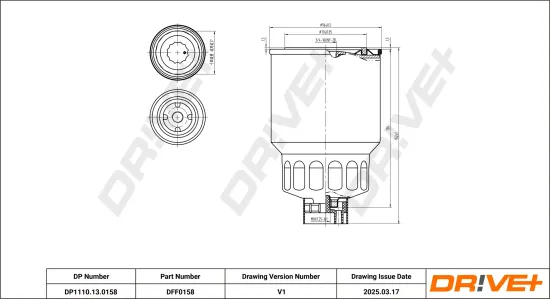 Kraftstofffilter Dr!ve+ DP1110.13.0158 Bild Kraftstofffilter Dr!ve+ DP1110.13.0158
