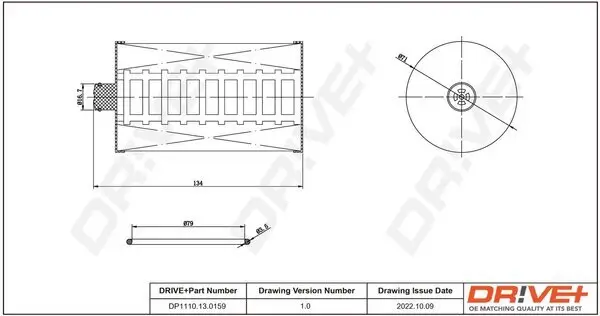 Kraftstofffilter Dr!ve+ DP1110.13.0159