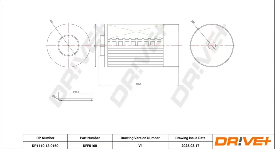 Kraftstofffilter Dr!ve+ DP1110.13.0160 Bild Kraftstofffilter Dr!ve+ DP1110.13.0160