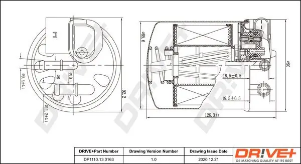 Kraftstofffilter Dr!ve+ DP1110.13.0163