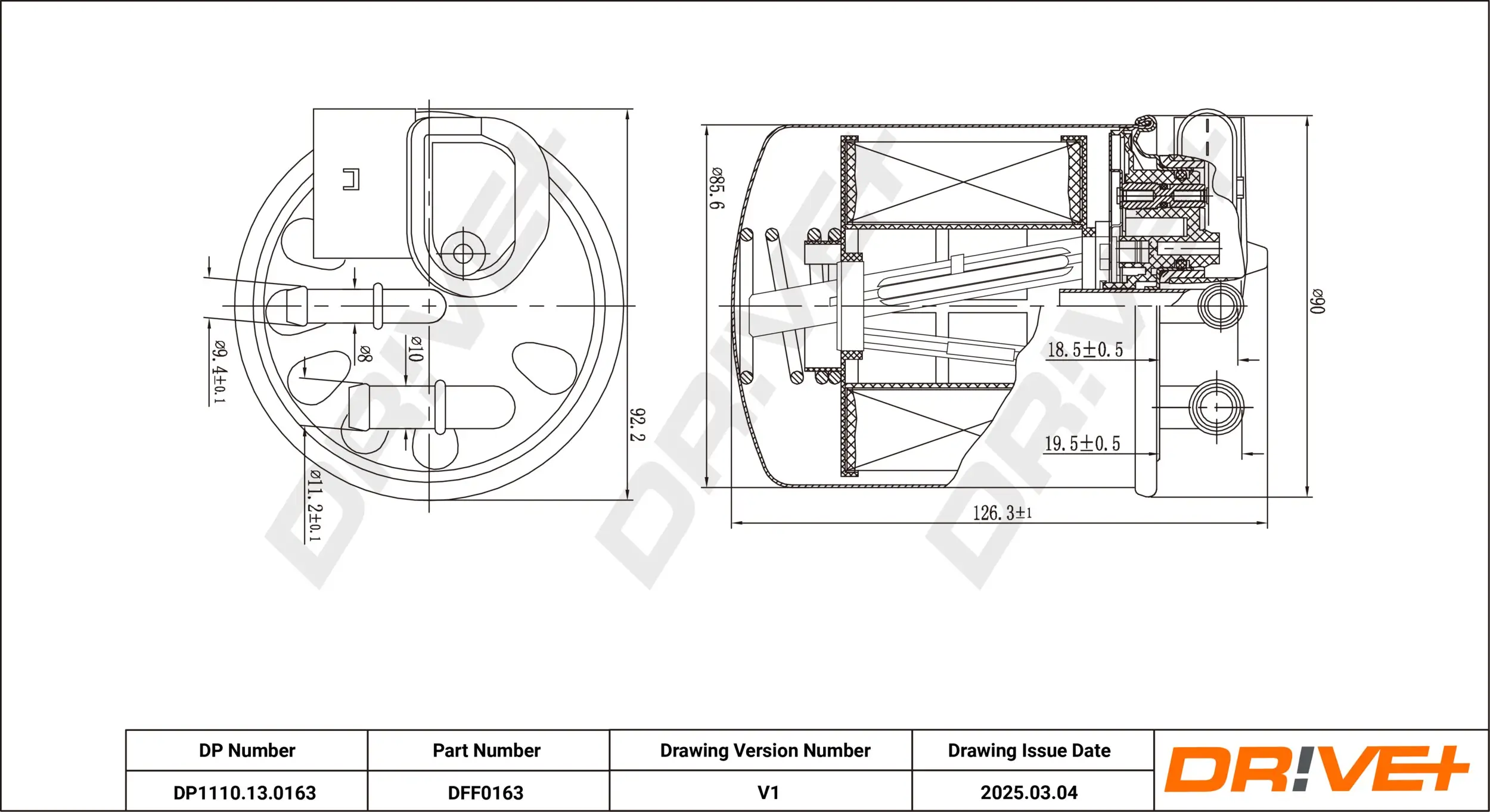 Kraftstofffilter Dr!ve+ DP1110.13.0163