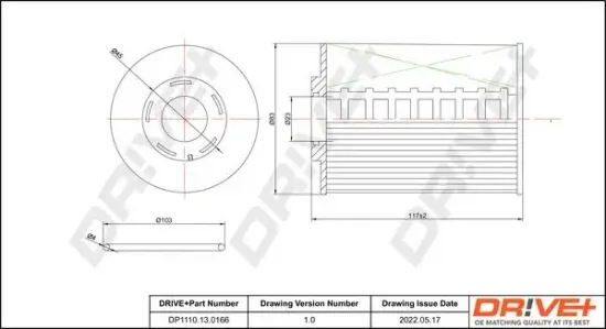 Kraftstofffilter Dr!ve+ DP1110.13.0166 Bild Kraftstofffilter Dr!ve+ DP1110.13.0166