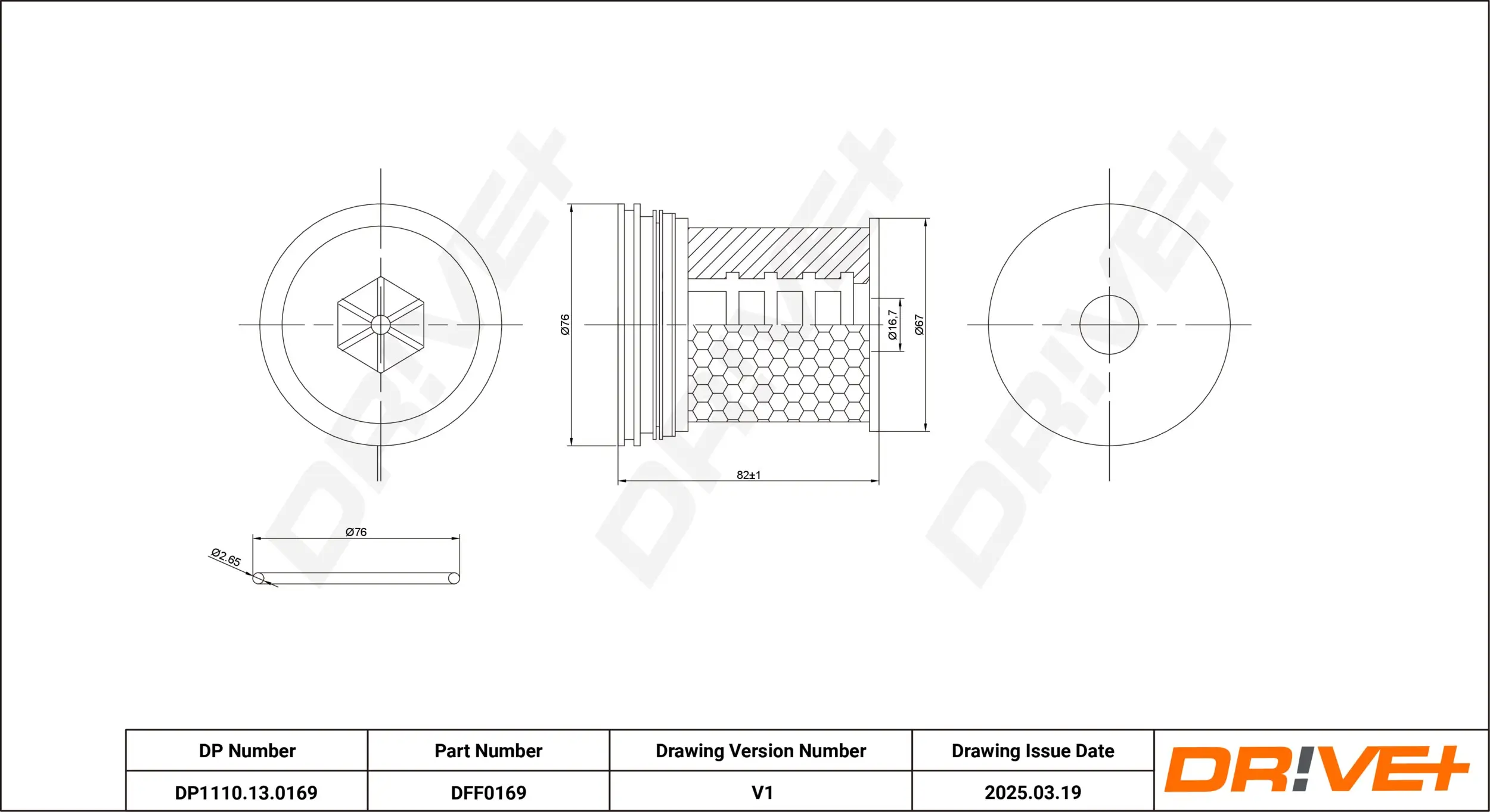 Kraftstofffilter Dr!ve+ DP1110.13.0169