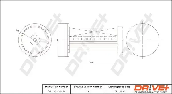 Kraftstofffilter Dr!ve+ DP1110.13.0174