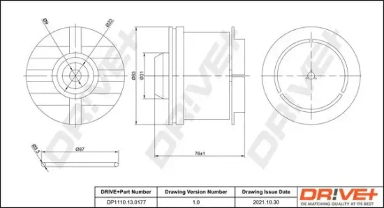 Kraftstofffilter Dr!ve+ DP1110.13.0177 Bild Kraftstofffilter Dr!ve+ DP1110.13.0177