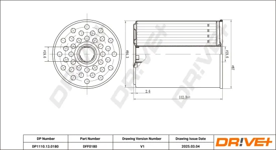 Kraftstofffilter Dr!ve+ DP1110.13.0180 Bild Kraftstofffilter Dr!ve+ DP1110.13.0180
