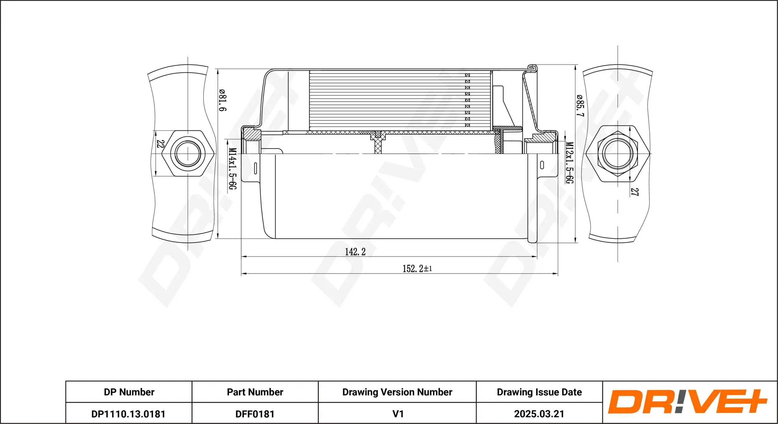 Kraftstofffilter Dr!ve+ DP1110.13.0181