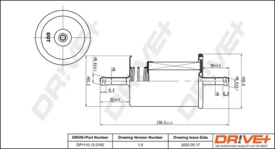 Kraftstofffilter Dr!ve+ DP1110.13.0182 Bild Kraftstofffilter Dr!ve+ DP1110.13.0182