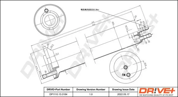 Kraftstofffilter Dr!ve+ DP1110.13.0184