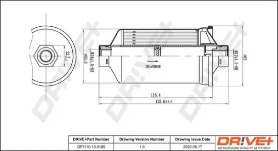 Kraftstofffilter Dr!ve+ DP1110.13.0185 Bild Kraftstofffilter Dr!ve+ DP1110.13.0185