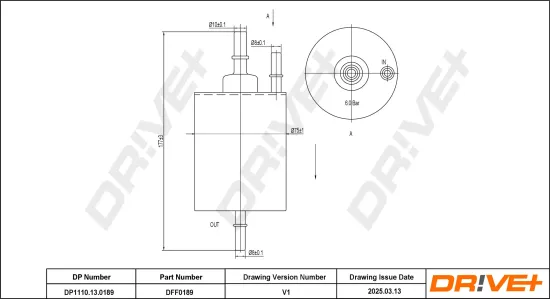 Kraftstofffilter Dr!ve+ DP1110.13.0189 Bild Kraftstofffilter Dr!ve+ DP1110.13.0189