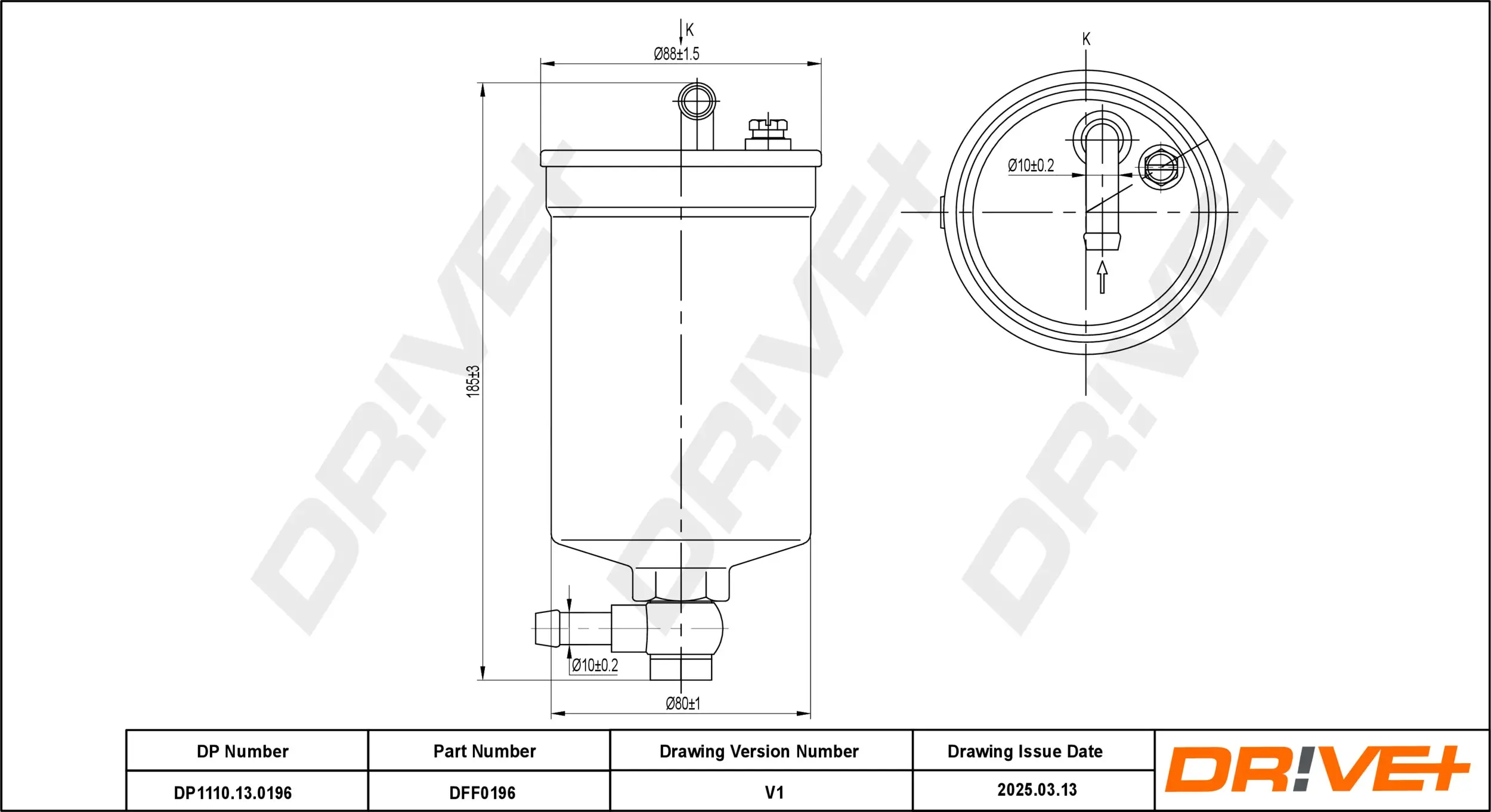 Kraftstofffilter Dr!ve+ DP1110.13.0196