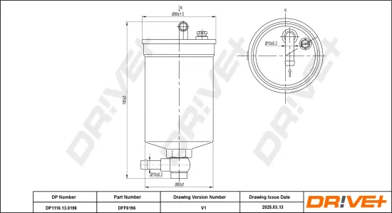 Kraftstofffilter Dr!ve+ DP1110.13.0196 Bild Kraftstofffilter Dr!ve+ DP1110.13.0196