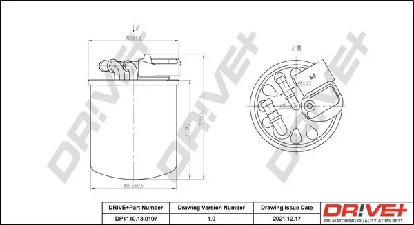 Kraftstofffilter Dr!ve+ DP1110.13.0197