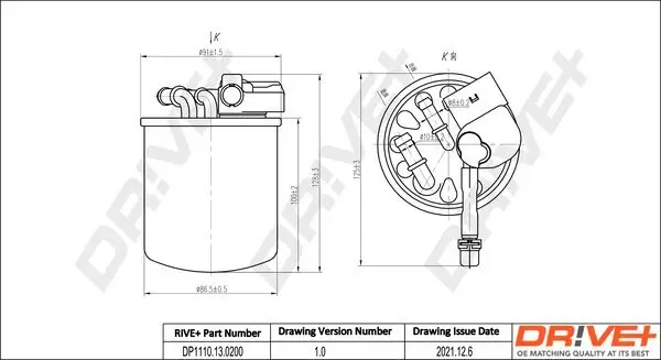 Kraftstofffilter Dr!ve+ DP1110.13.0200