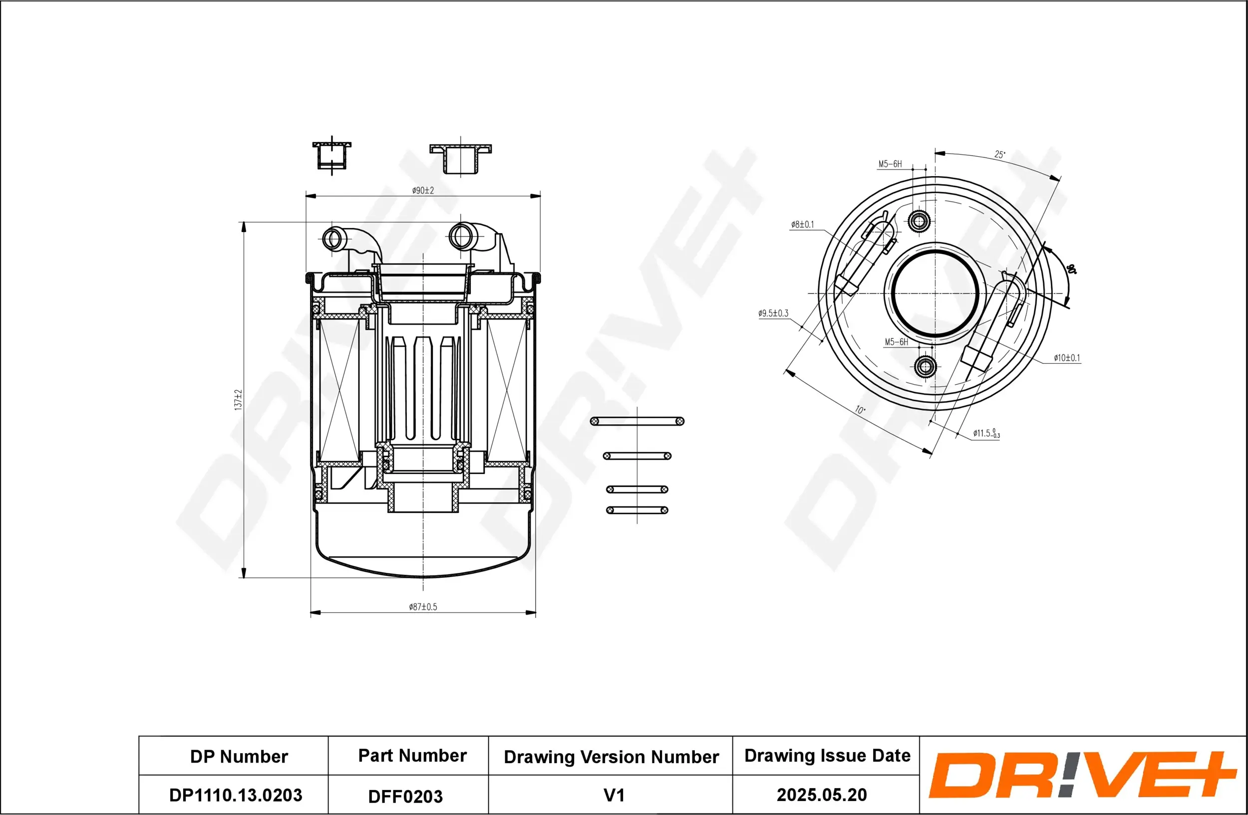 Kraftstofffilter Dr!ve+ DP1110.13.0203