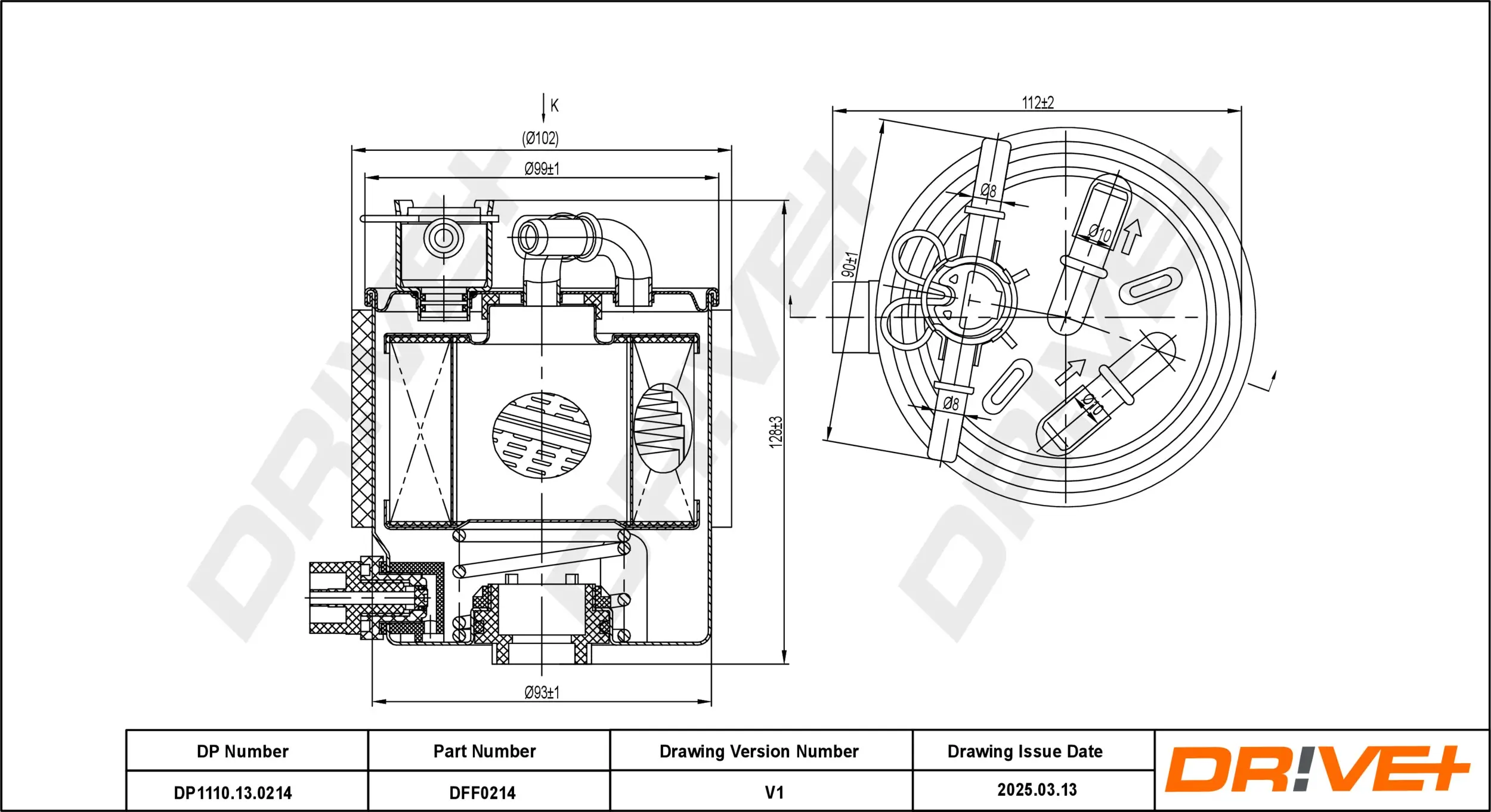 Kraftstofffilter Dr!ve+ DP1110.13.0214