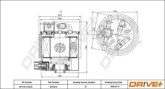 Kraftstofffilter Dr!ve+ DP1110.13.0214 Bild Kraftstofffilter Dr!ve+ DP1110.13.0214