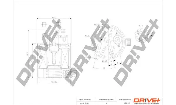 Kraftstofffilter Dr!ve+ DP1110.13.0215