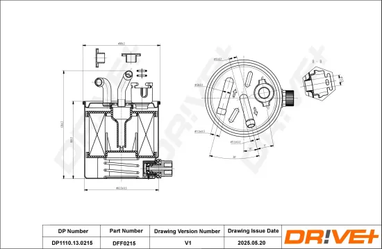 Kraftstofffilter Dr!ve+ DP1110.13.0215 Bild Kraftstofffilter Dr!ve+ DP1110.13.0215
