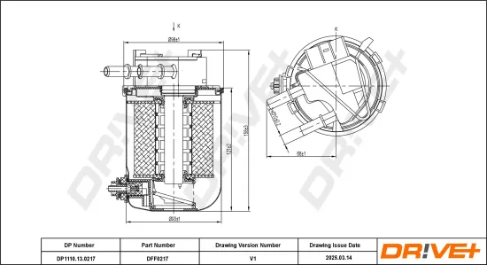 Kraftstofffilter Dr!ve+ DP1110.13.0217 Bild Kraftstofffilter Dr!ve+ DP1110.13.0217