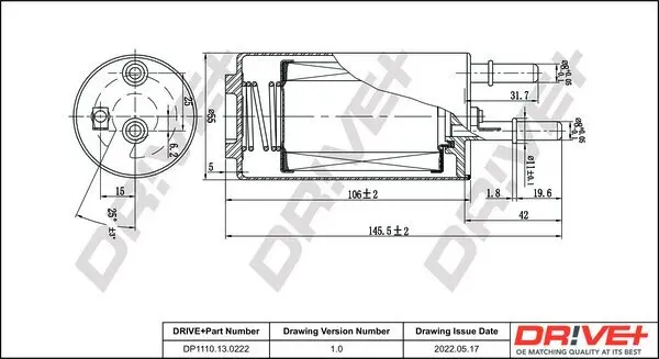 Kraftstofffilter Dr!ve+ DP1110.13.0222