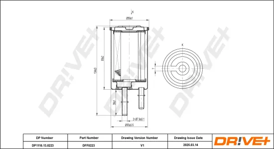 Kraftstofffilter Dr!ve+ DP1110.13.0223 Bild Kraftstofffilter Dr!ve+ DP1110.13.0223