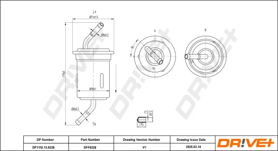 Kraftstofffilter Dr!ve+ DP1110.13.0228 Bild Kraftstofffilter Dr!ve+ DP1110.13.0228