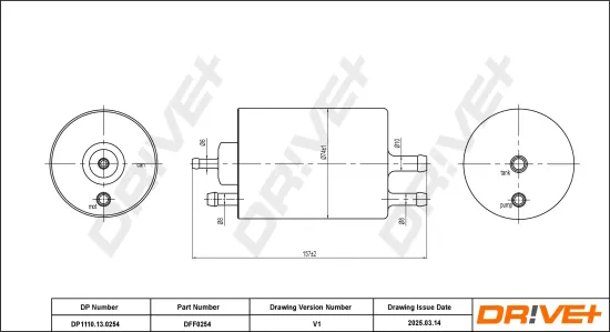 Kraftstofffilter Dr!ve+ DP1110.13.0254 Bild Kraftstofffilter Dr!ve+ DP1110.13.0254