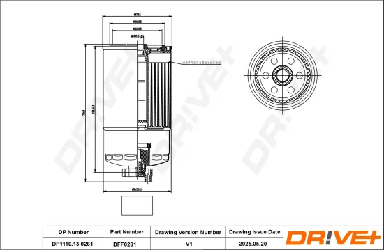 Kraftstofffilter Dr!ve+ DP1110.13.0261 Bild Kraftstofffilter Dr!ve+ DP1110.13.0261